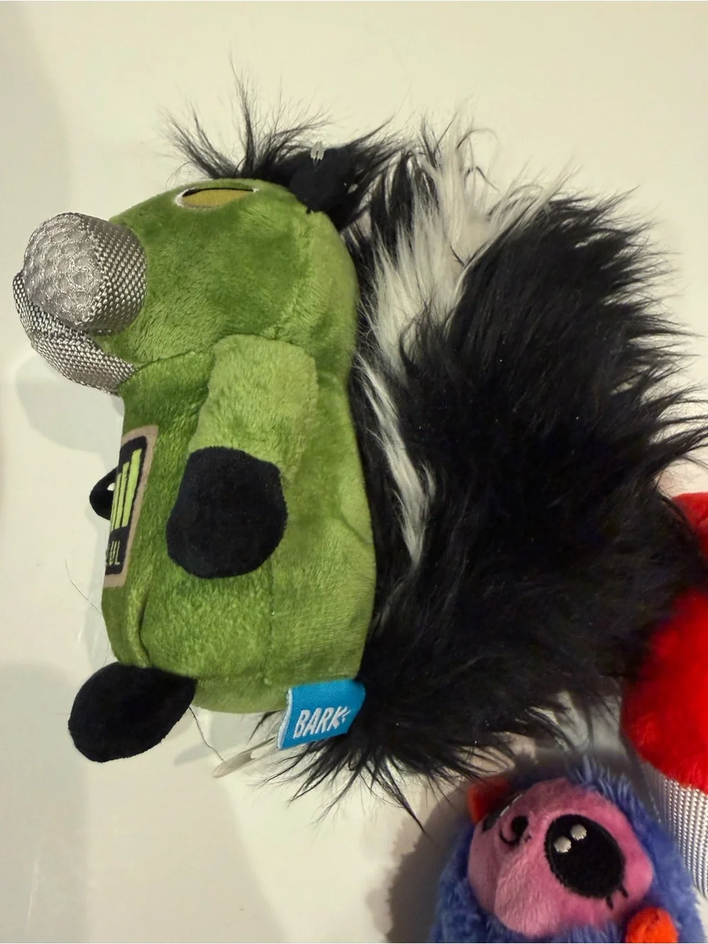 BarkBox Plush Dog Toy Lot Walter Dragon, Mora Mouse Lemur & Smell Raiser Skunk